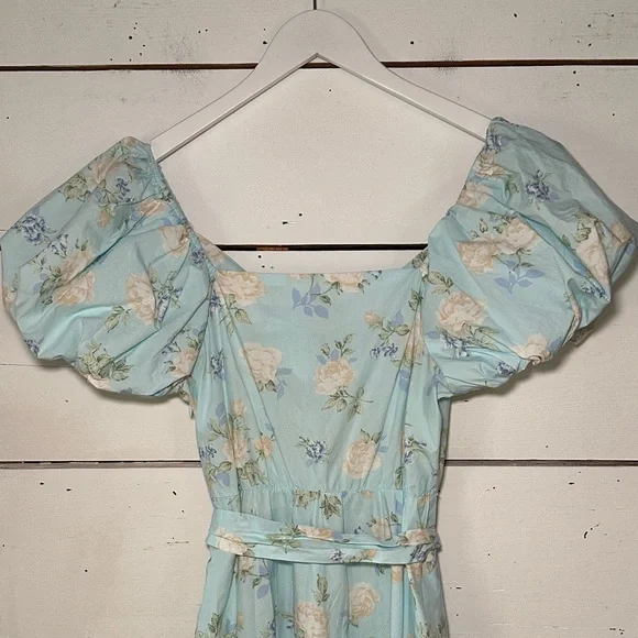 LoveShackFancy Estelle Puff Sleeve Floral Maxi Dress - Picture 6 of 13